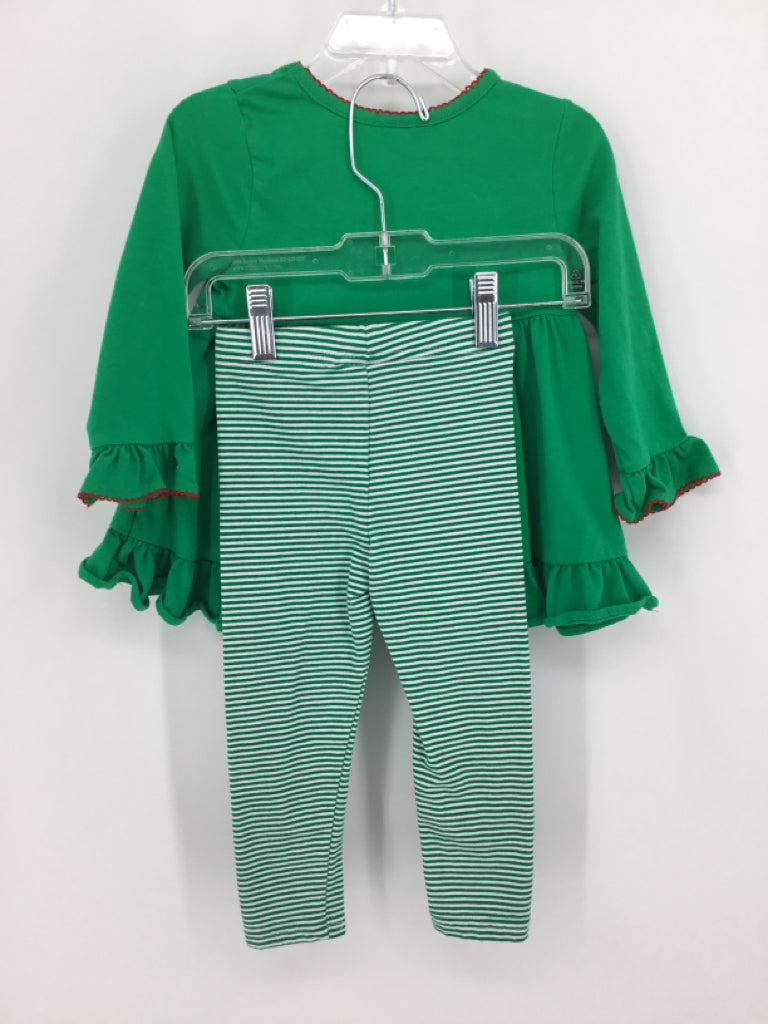 Stitchy Fish Child Size 24 Months Green Christmas Outfit
