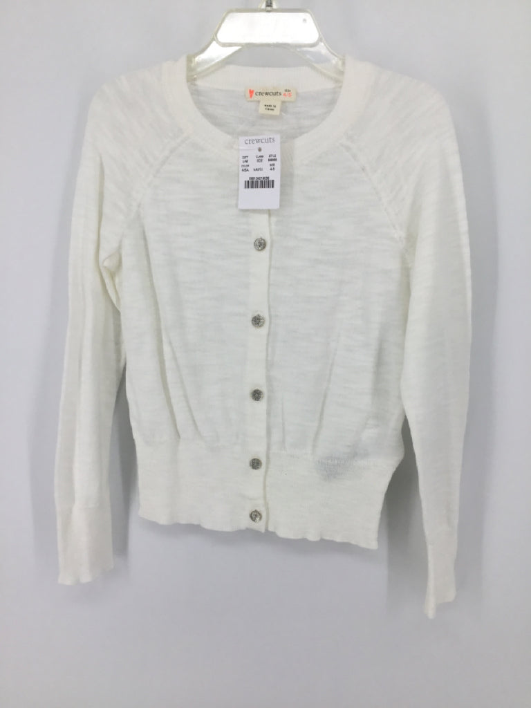 Crewcuts Child Size 4 White Sweater - girls