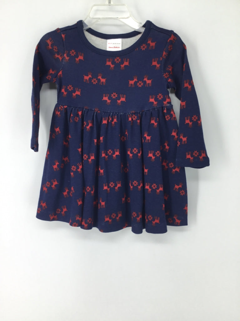Hanna Andersson Child Size 18-24 Months Navy Christmas Dress