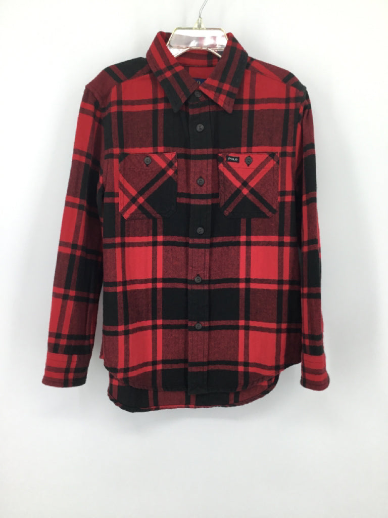 Ralph Lauren Child Size 6 Red Plaid Shirt - boys