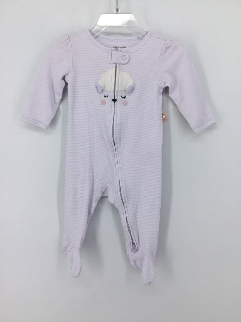 Carter's Child Size 6 Months Purple Sleepers