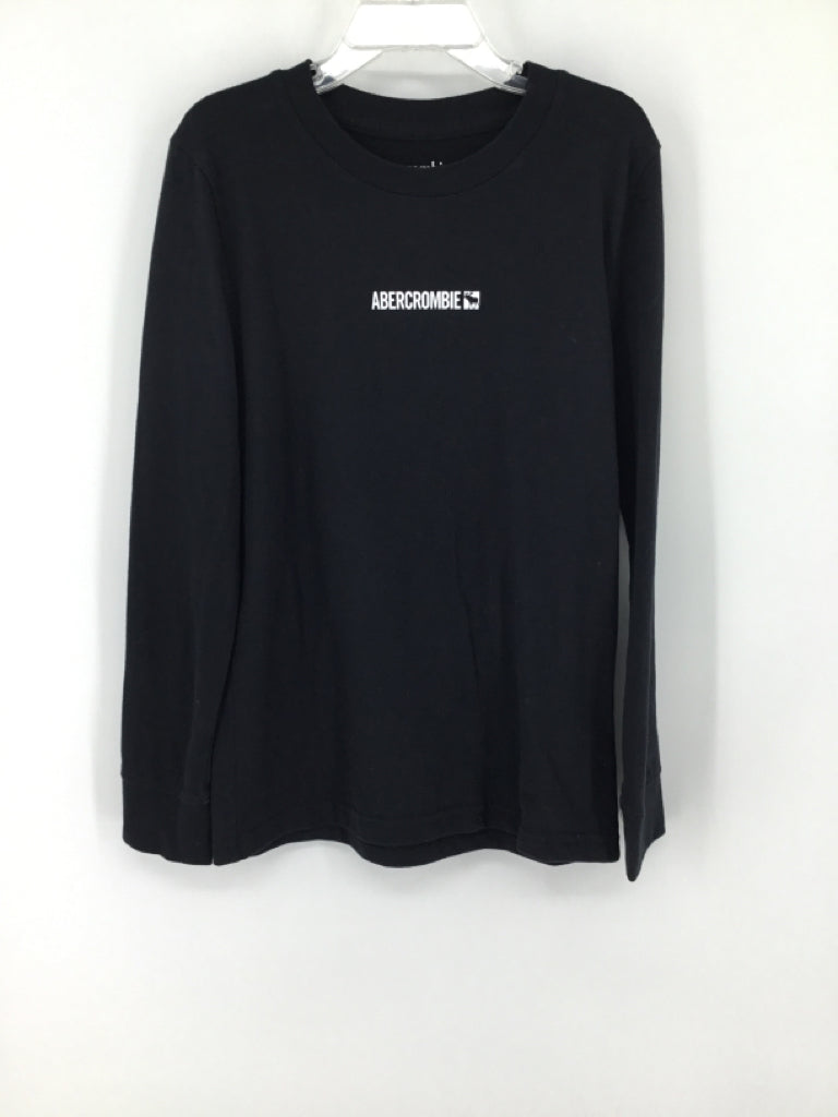 Abercrombie Child Size 7 Black Solid T-shirt - boys
