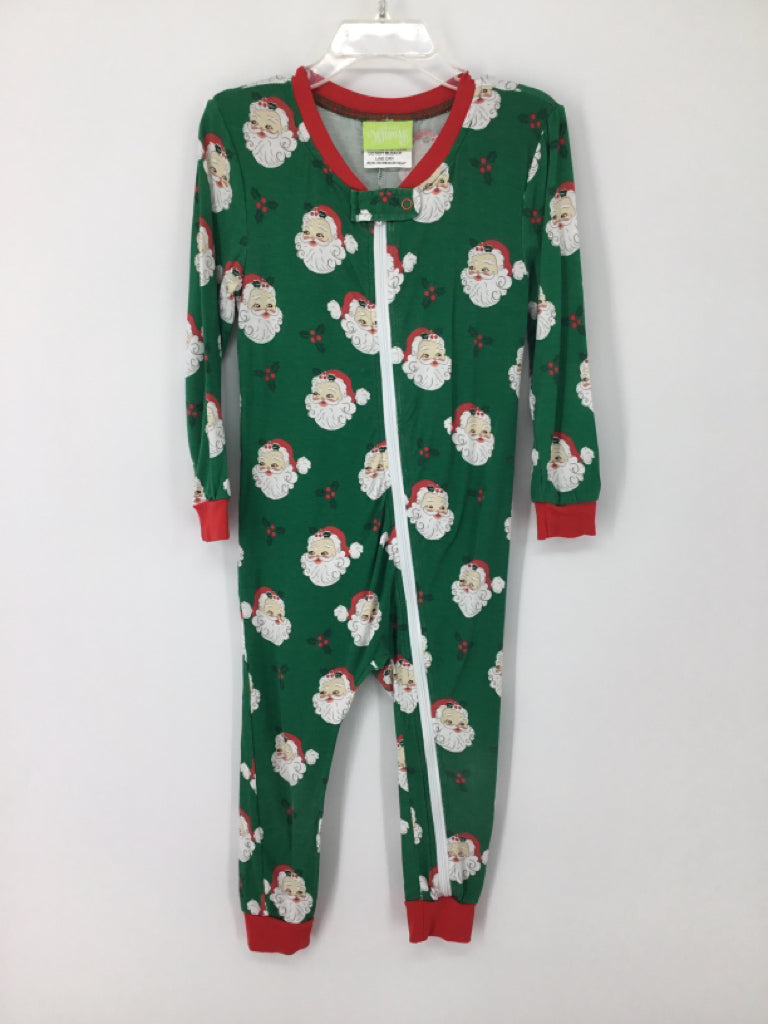 Classic Whimsey Child Size 3 Green Christmas Pajamas
