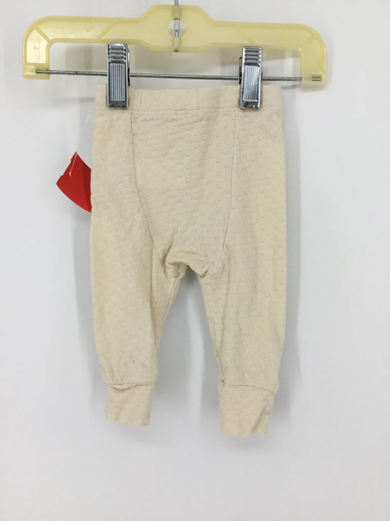 Quincy Mae Child Size 0-3 Months Cream Pants - girls