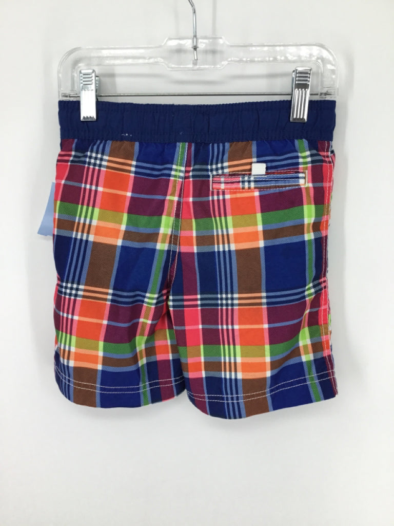 Childrens Place Child Size 2 Multi-Color Plaid Swimwear - boys