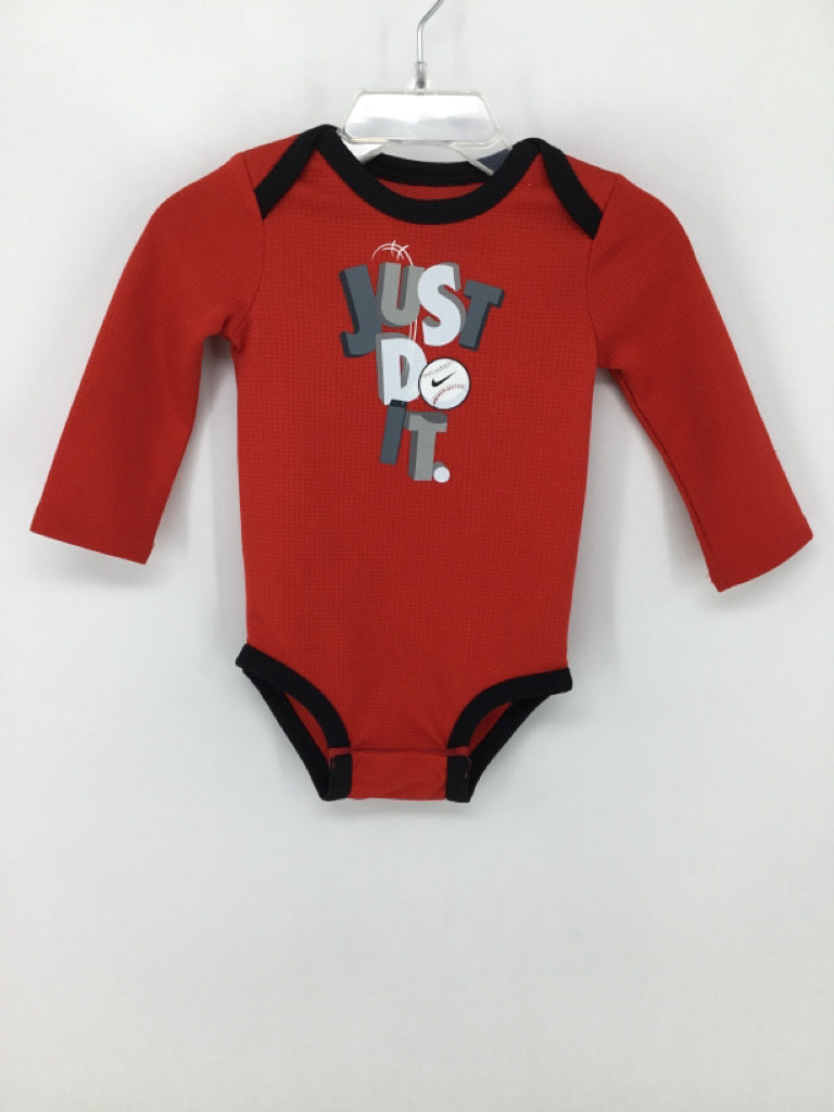Nike Child Size 9 Months Red Onesie
