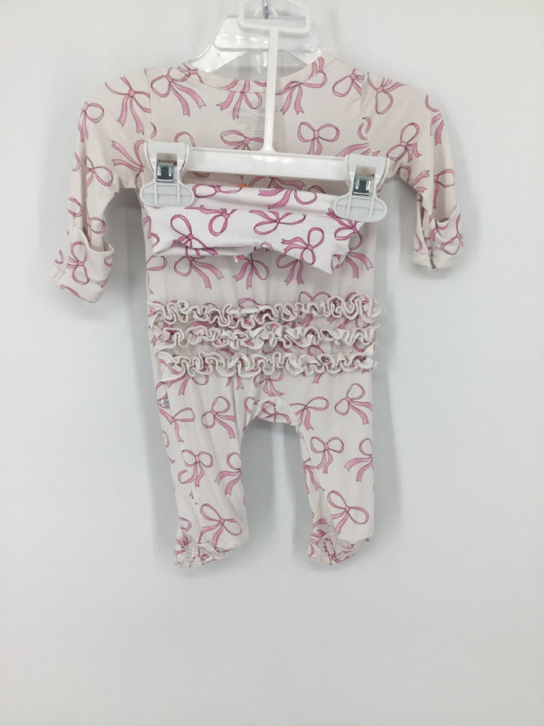 Caden Lane Child Size Newborn Pink Sleepers