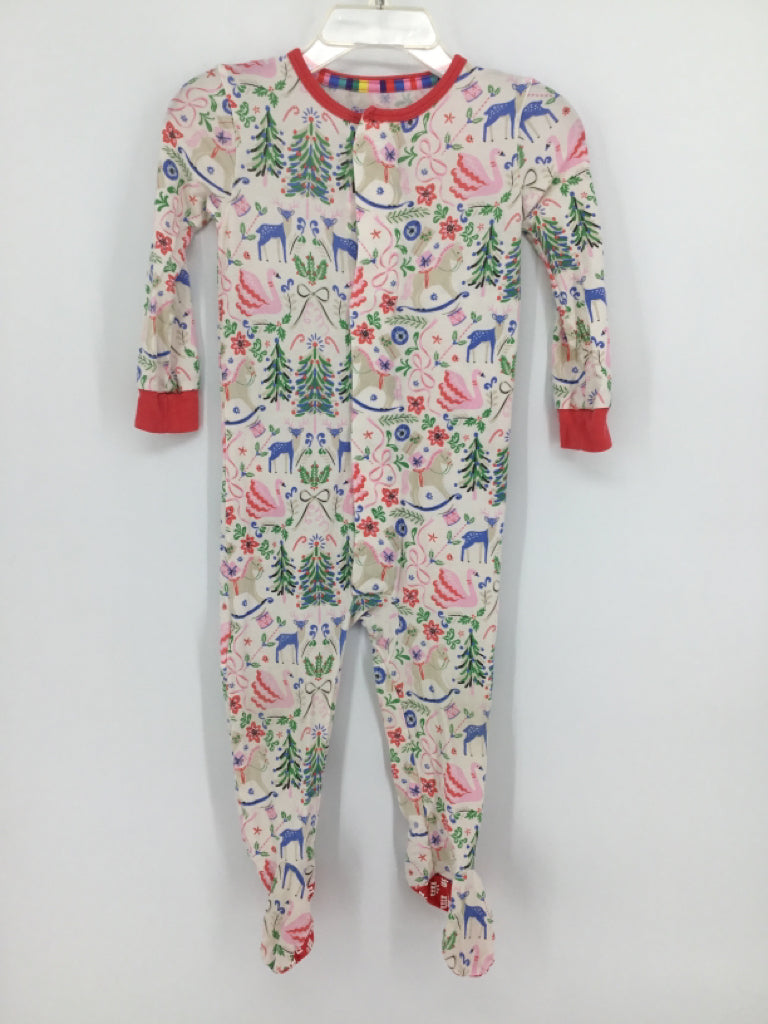 Magnetic Me Child Size 9-12 Months Multi-Color Christmas Sleeper