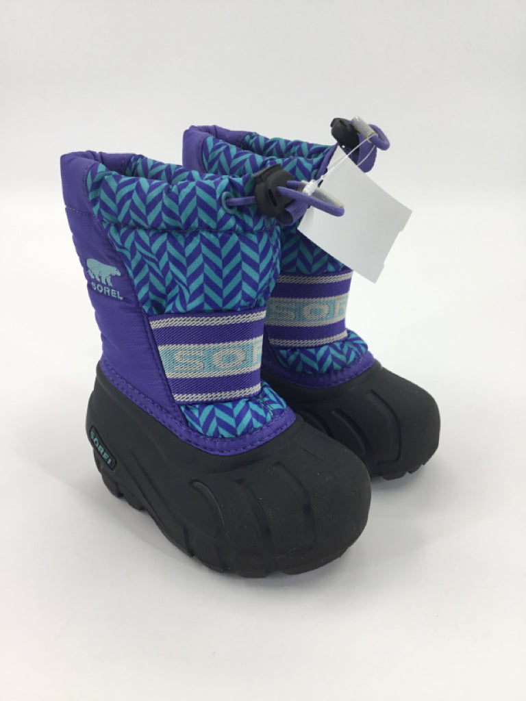 Sorel Child Size 6 Toddler Purple Rain/Snow Boots