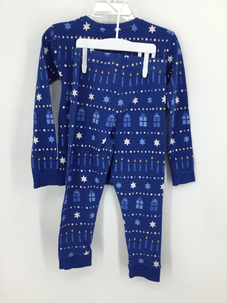 primary Child Size 4 Blue Hanukkah Pajamas