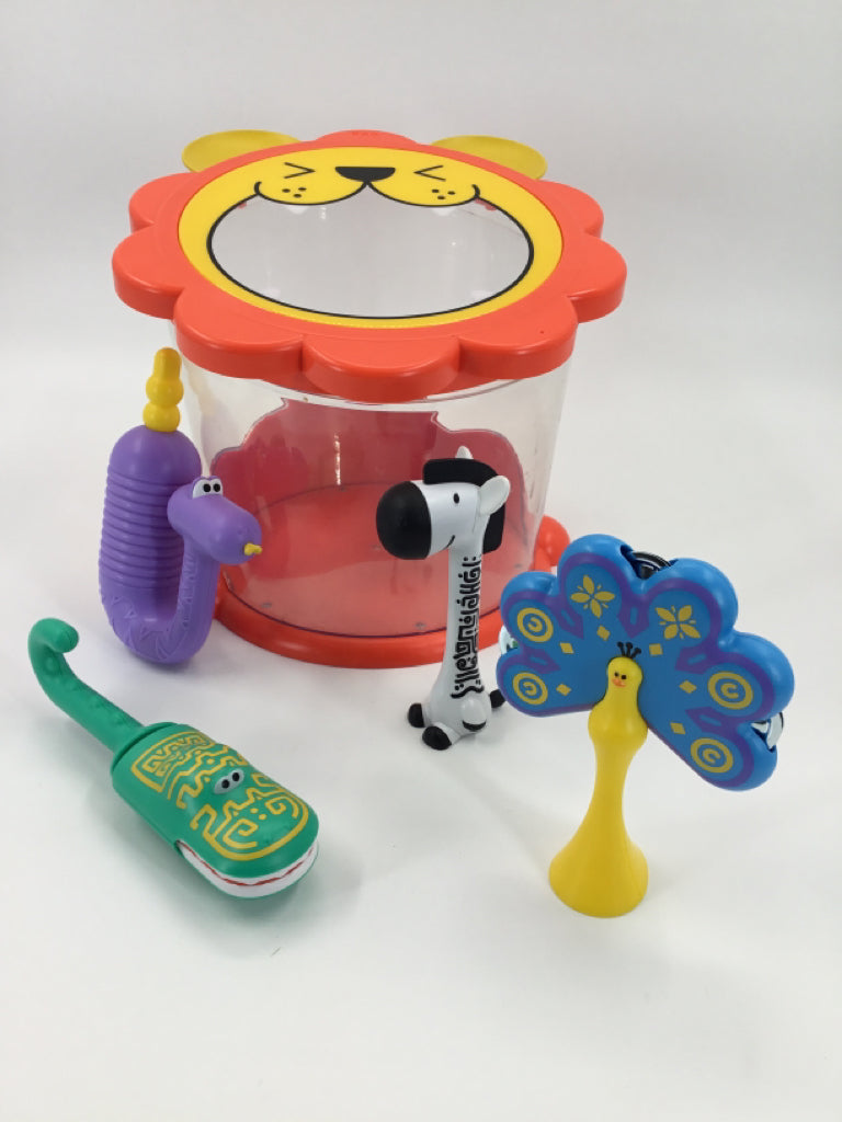 FAO Schwarz Jungle Drum 5-Piece Instrument Set