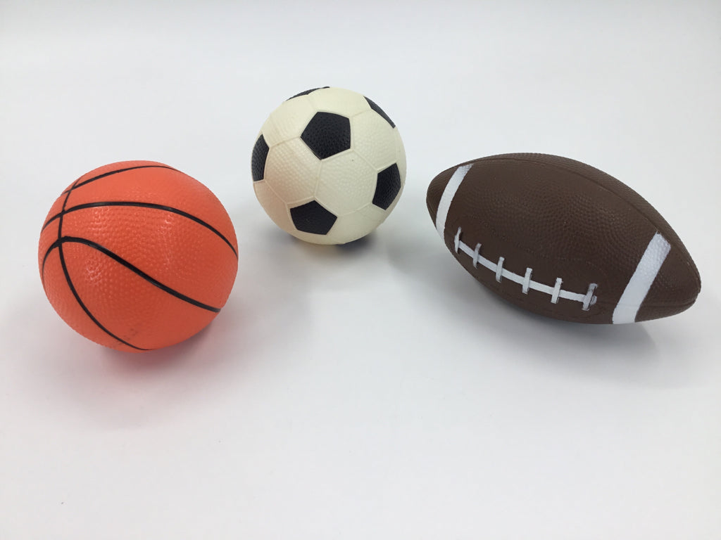 Sert of 3 Mini Sports Balls