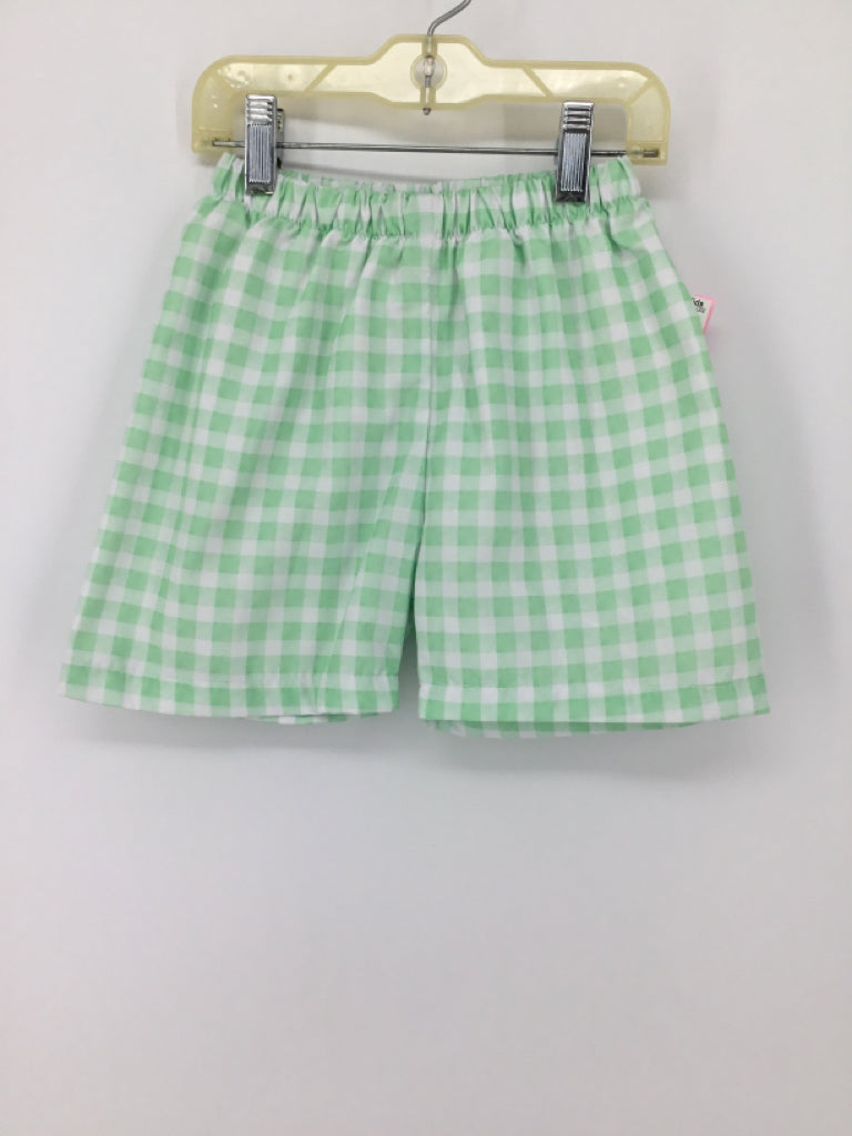Eliza James Child Size 6 Green Gingham Shorts - boys