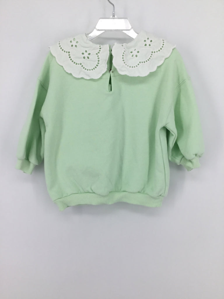 Next Child Size 2 Green Sweatshirt - girls