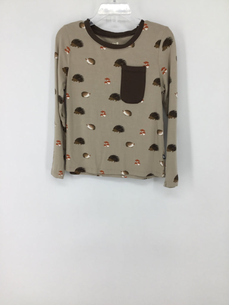 Kyte Child Size 5 Tan Print T-shirt - boys