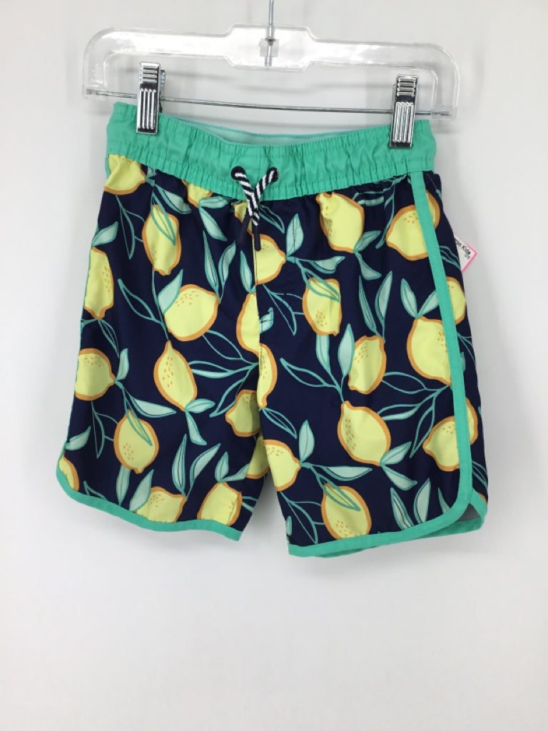 Cat & Jack Child Size 5 Navy Print Swimwear - boys