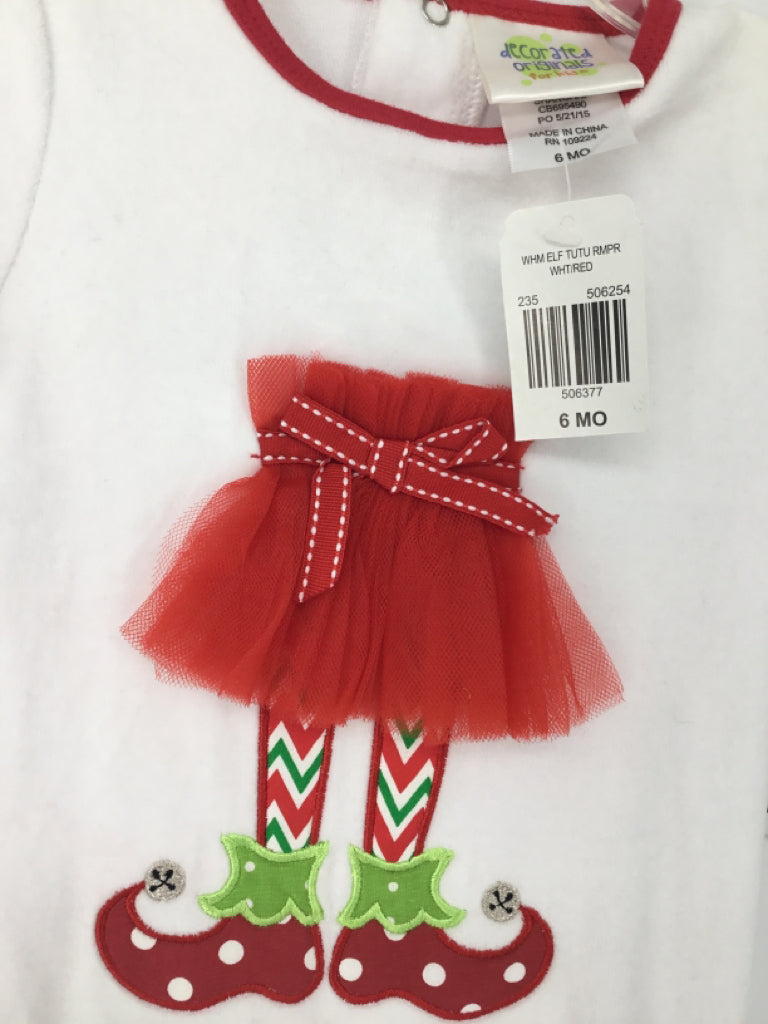 Decorated Originals for kids Child Size 6 Months Red Christmas Outfit