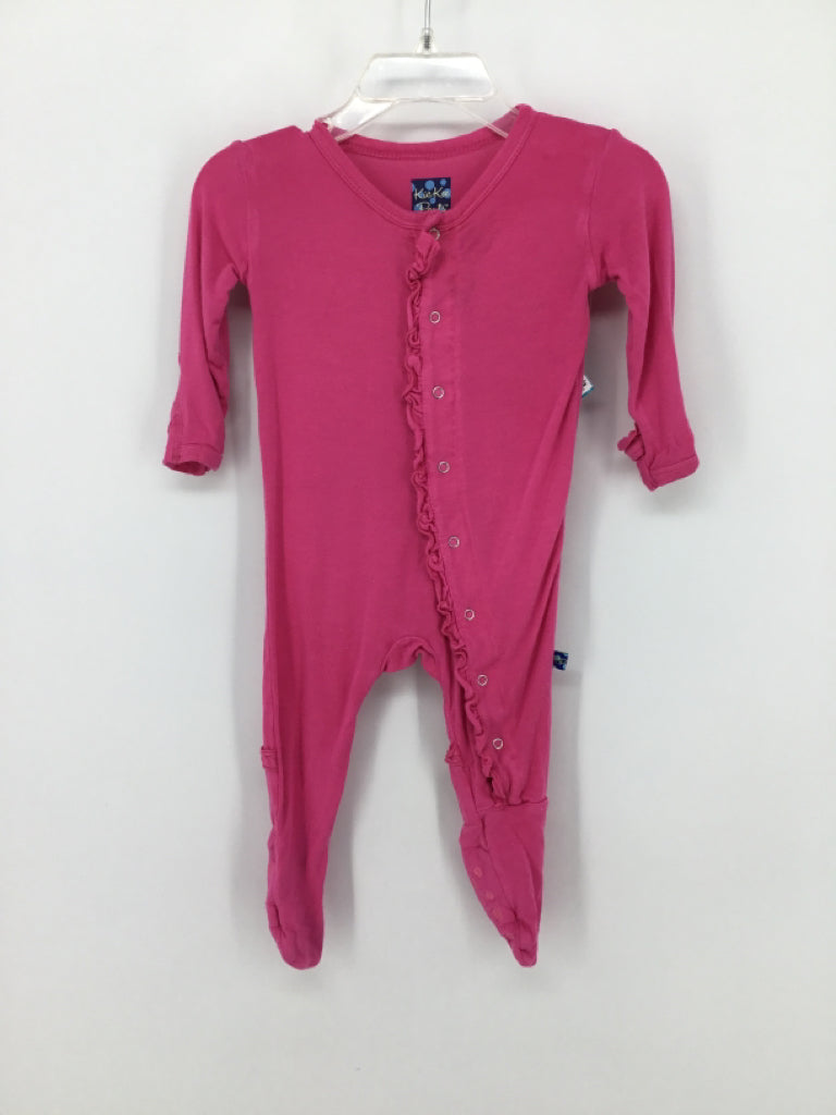 Kickee Pants Child Size 3-6 Months Pink Sleepers