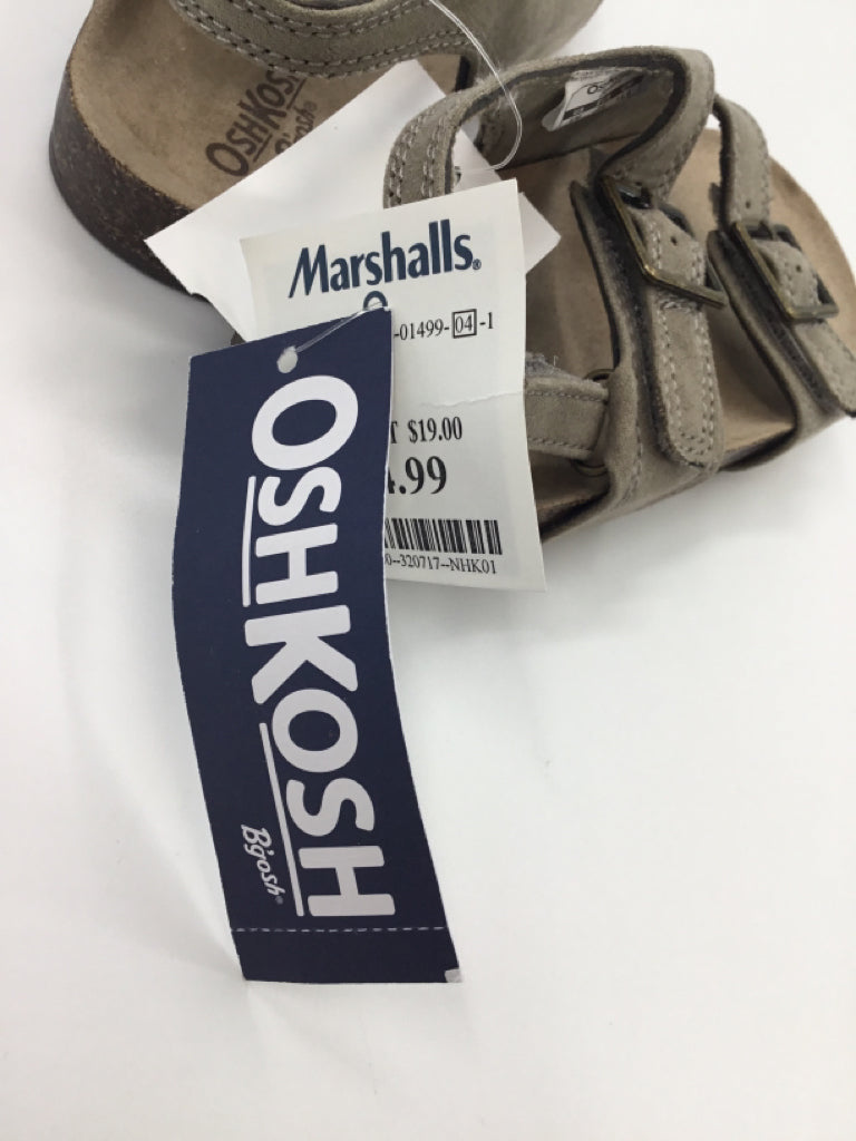 OshKosh B'gosh Child Size 8 Toddler Tan Sandals/Flip Flops