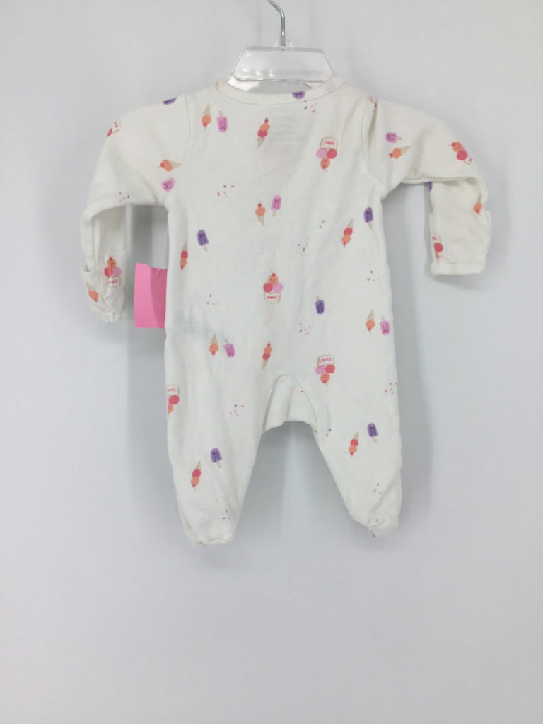 Just One You Made by Carters Child Size Newborn White Sleepers