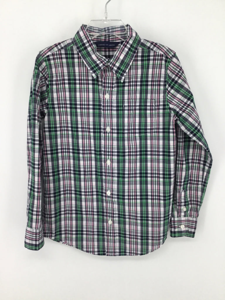 Janie and Jack Child Size 6 Multi-Color Plaid Shirt - boys