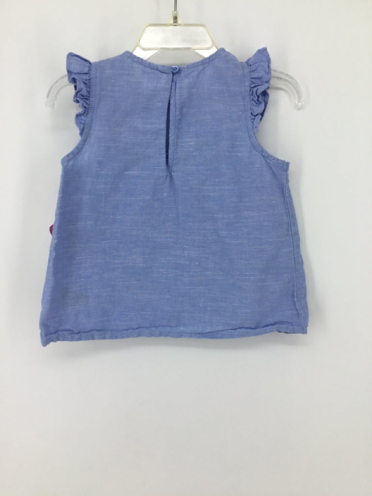 H & M Child Size 9-12 Months Blue Tank top - girls