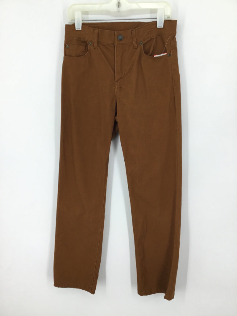Janie and Jack Child Size 12 Brown Solid Pants - boys