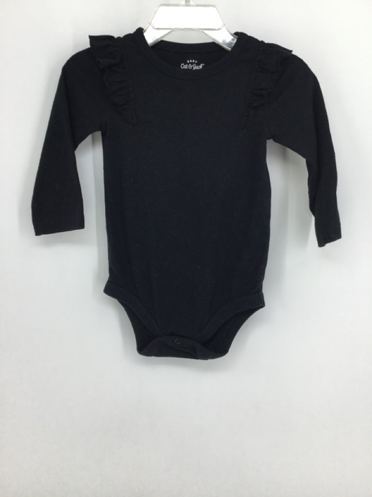 Cat & Jack Child Size 12 Months Black Onesie