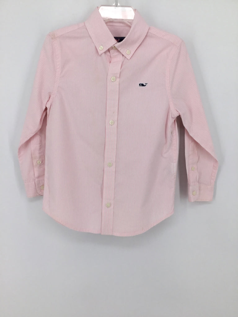 vineyard vines Child Size 4 Pink Stripe Shirt - boys