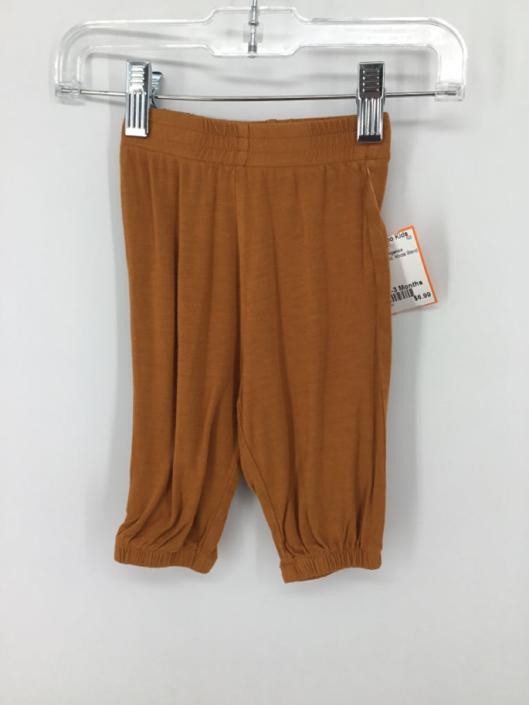 Kate Quinn Organics Child Size 0-3 Months Mustard Solid Pants - boys