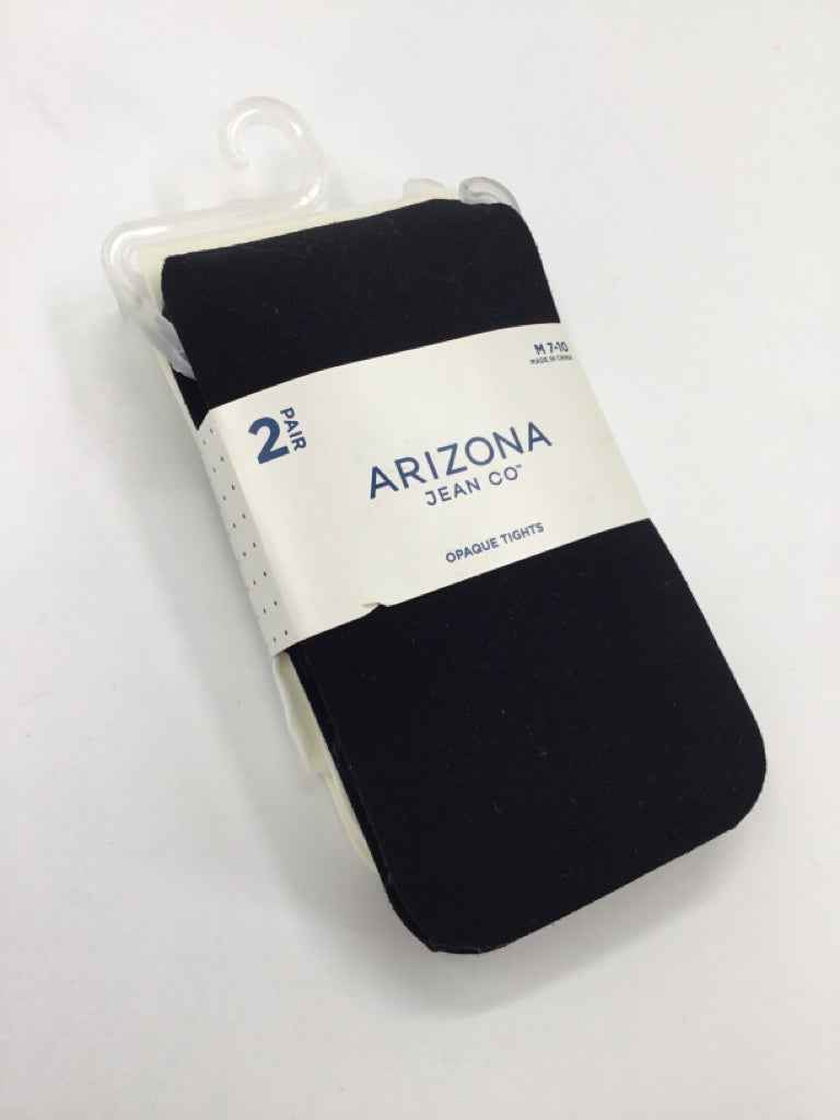 Arizona Child Size 7 Black Tights - girls