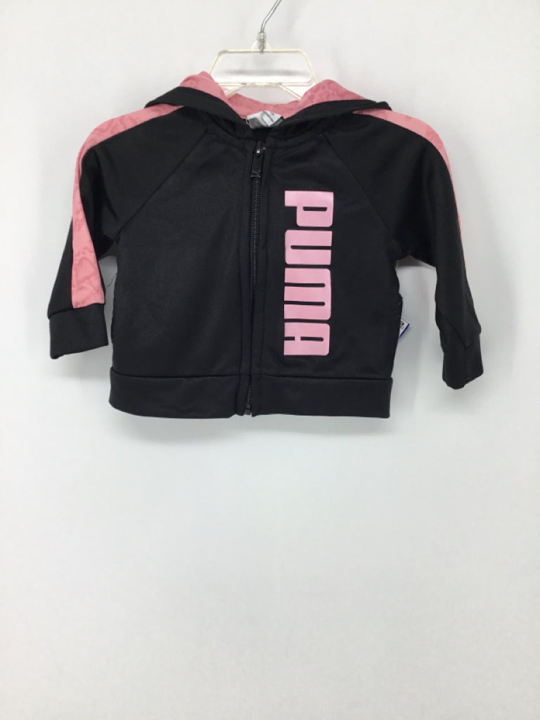 Puma Child Size 0-3 Months Black Jacket - girls