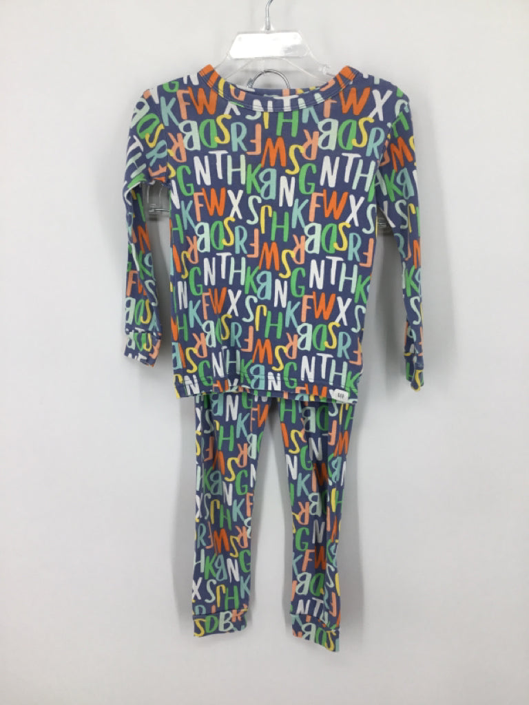 Baby Gap Child Size 3 Blue Print Pajamas - boys