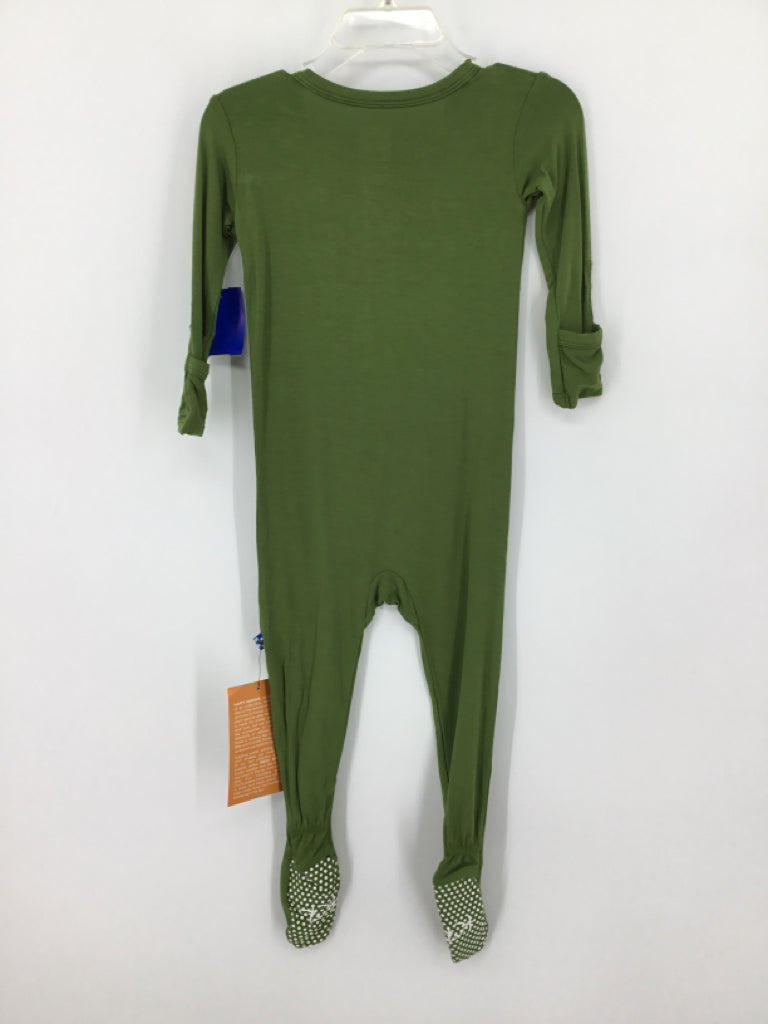Kickee Pants Child Size 18-24 Months Green Pajamas - girls