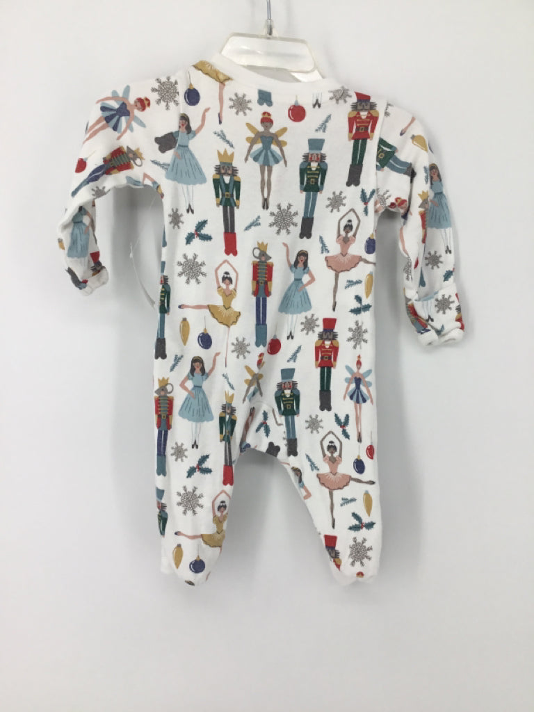 Little Planet Child Size 3 Months White Christmas Sleeper