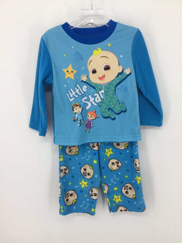 brandless Child Size 3 Blue Character Pajamas - boys