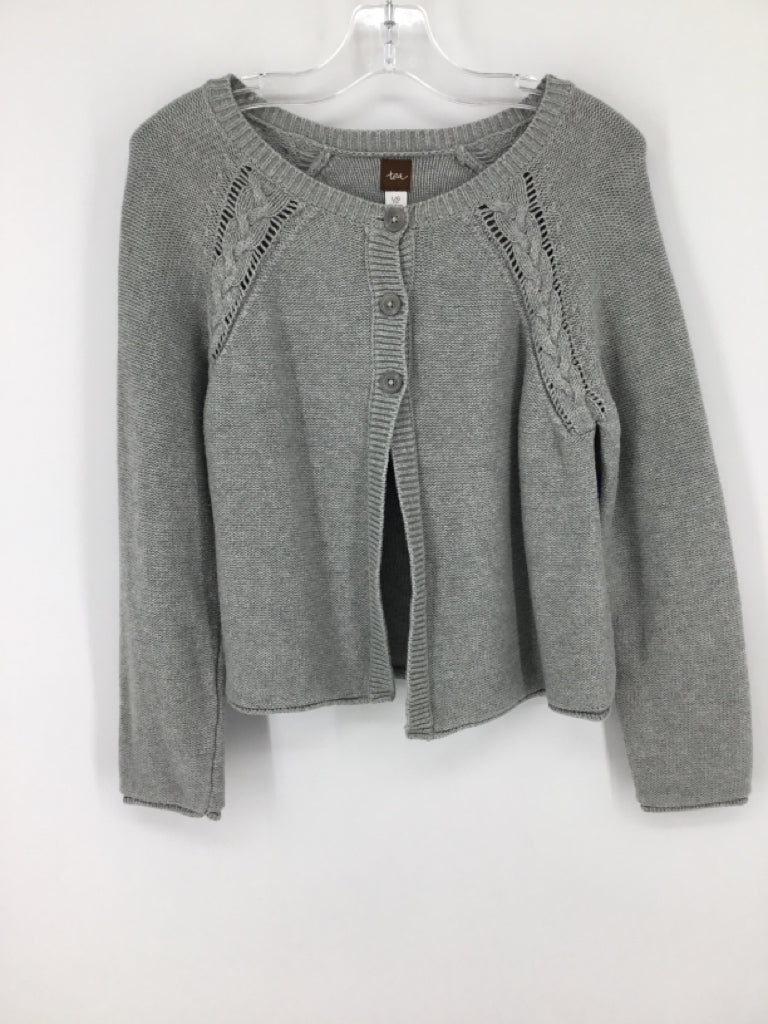 Tea Child Size 8 Gray Sweater - girls