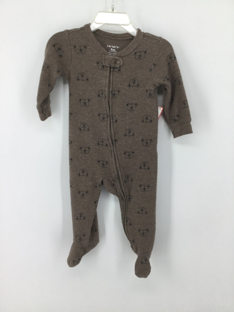 Carter's Child Size 9 Months Brown Sleepers