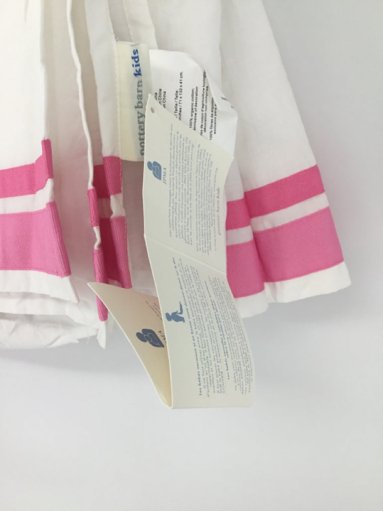 Pottery Barn Kids Pink Crib Skirt