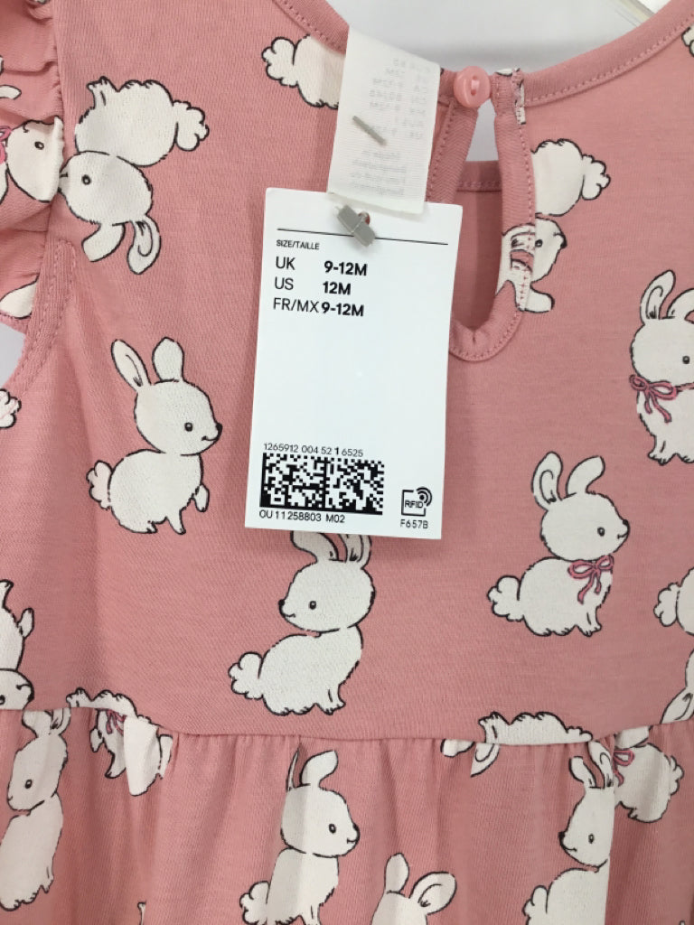 H & M Child Size 12 Months Pink Easter Dress