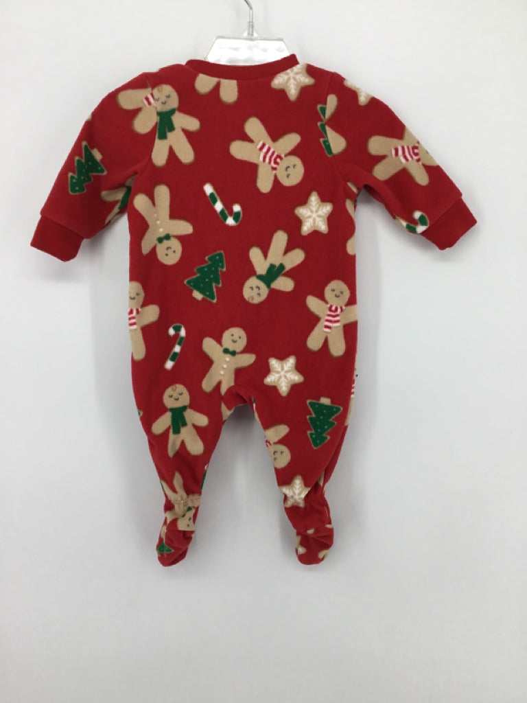 Child of Mine Child Size 0-3 Months Red Christmas Sleeper