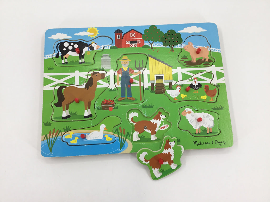 Melissa & Doug See & Hear Sound Puzzle - Old MacDonald's Farm