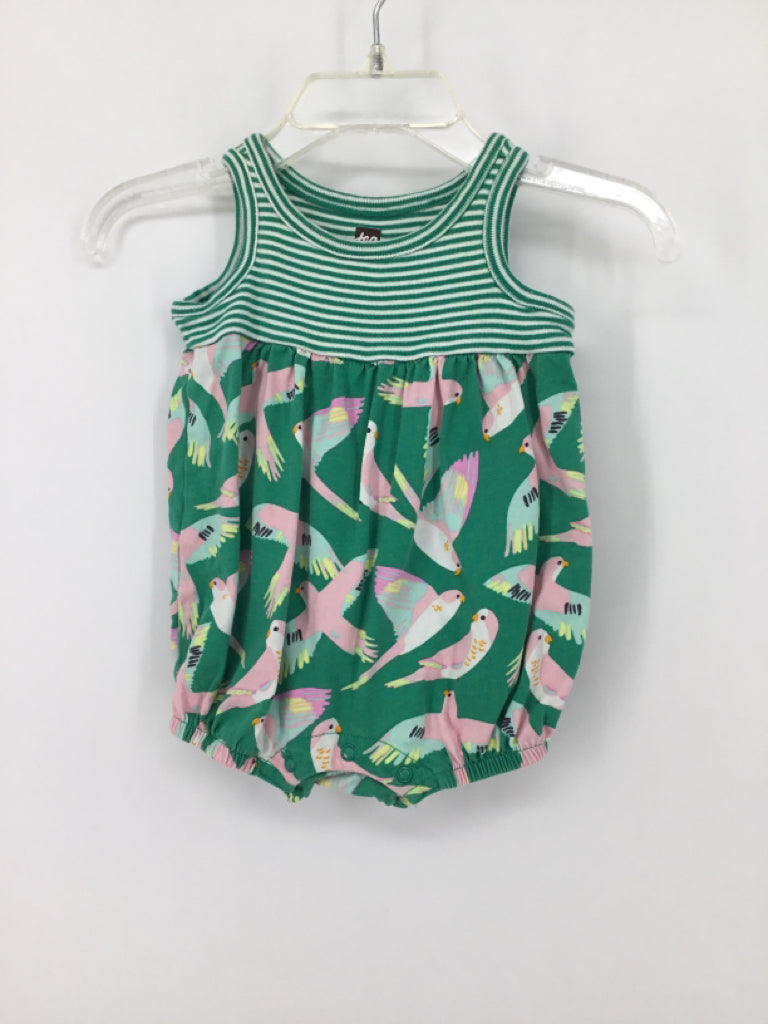 Tea Child Size 0-3 Months Green Outfit - girls