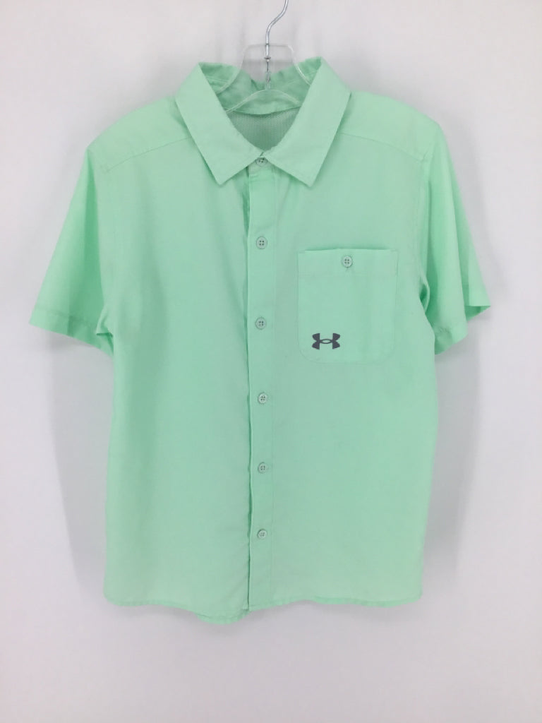 Under Armour Child Size 10 Green Solid Shirt - boys