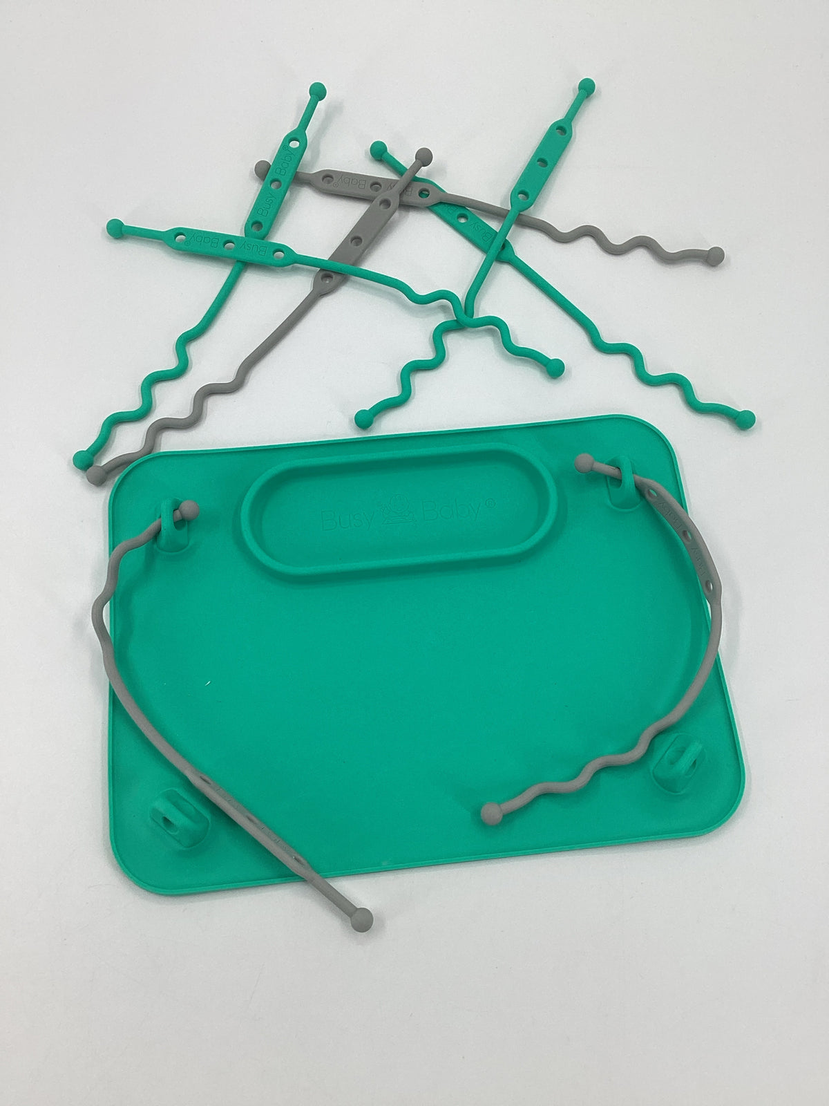Busy Baby Green Silicone Mat & Tethers