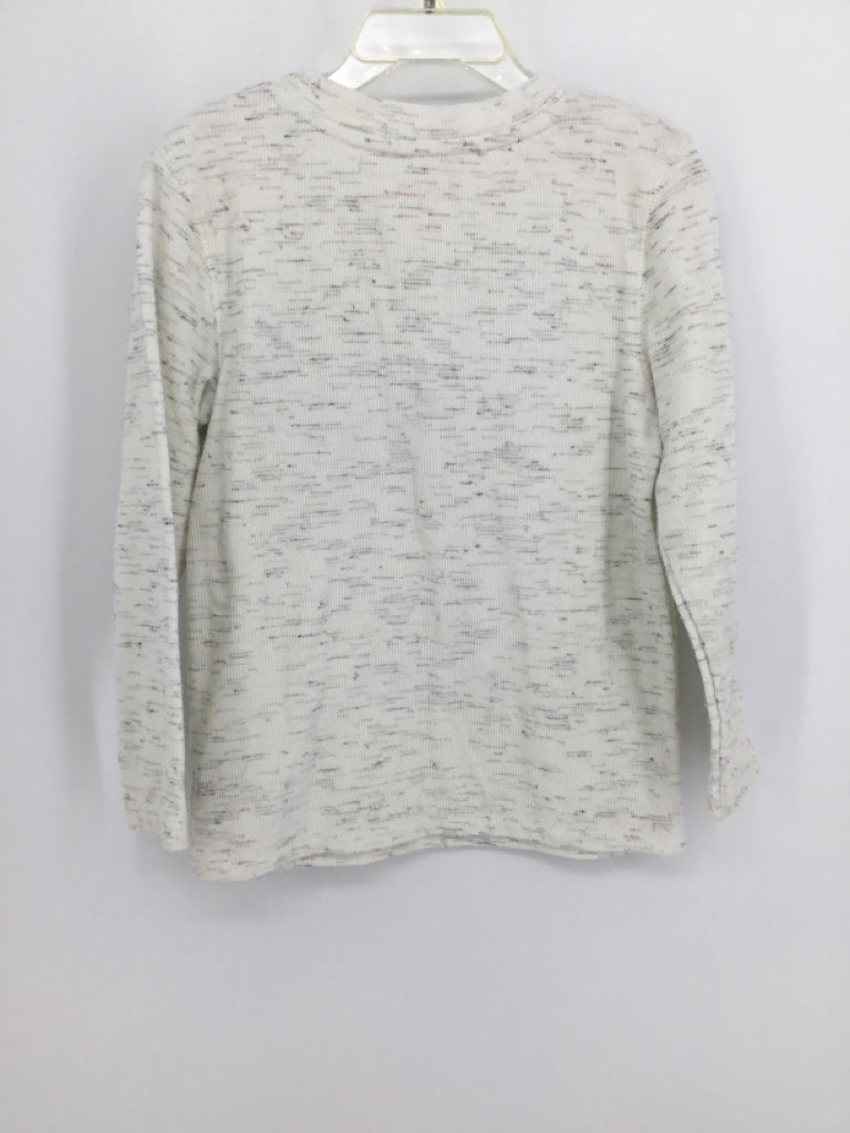 Cat & Jack Child Size 5 White Marbled Shirt - boys