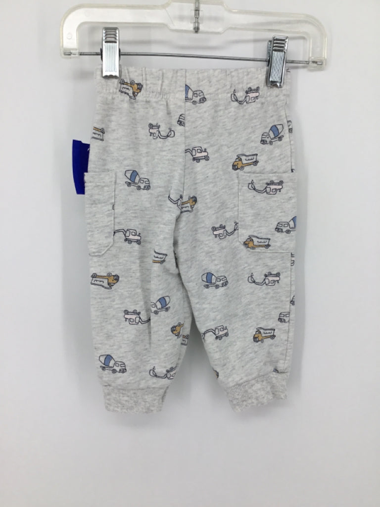 Carter's Child Size 12 Months White Print Pants - boys