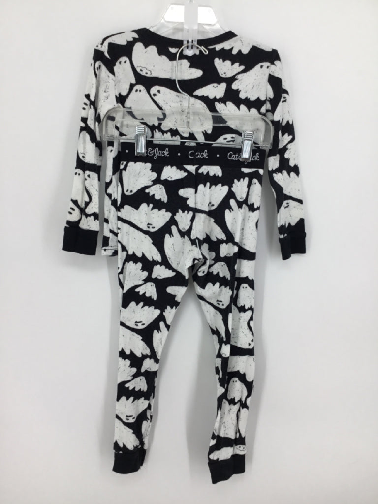 Cat & Jack Child Size 4 Black Halloween Pajamas