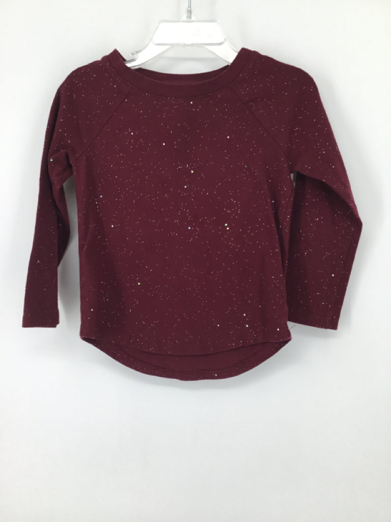 Cat & Jack Child Size 3 Burgundy T-shirt - girls