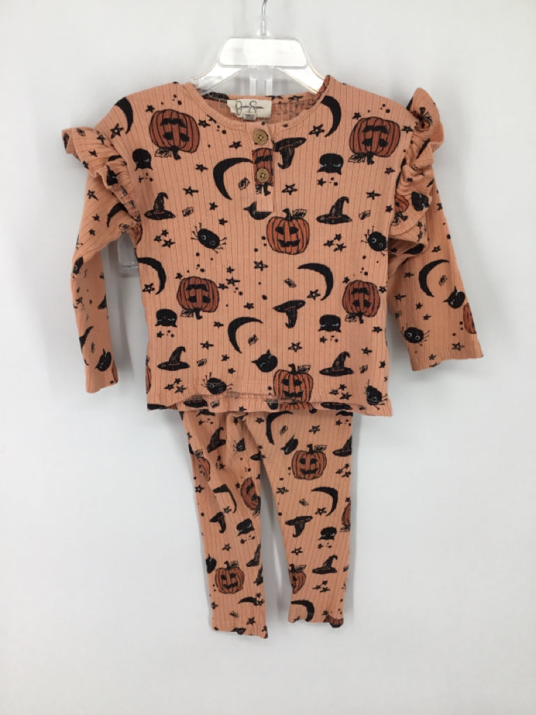 Jessica Simpson Child Size 2 Orange Halloween Outfit
